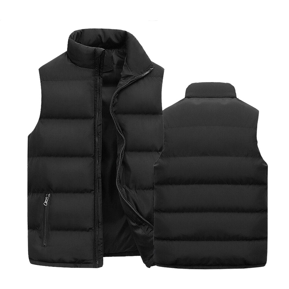 Figueral | Gewatteerde Heren Bodywarmer met Ritssluiting & Opstaande Kraag - Winddichte & Lichtgewicht Mouwloze Winterjas met Ritszakken