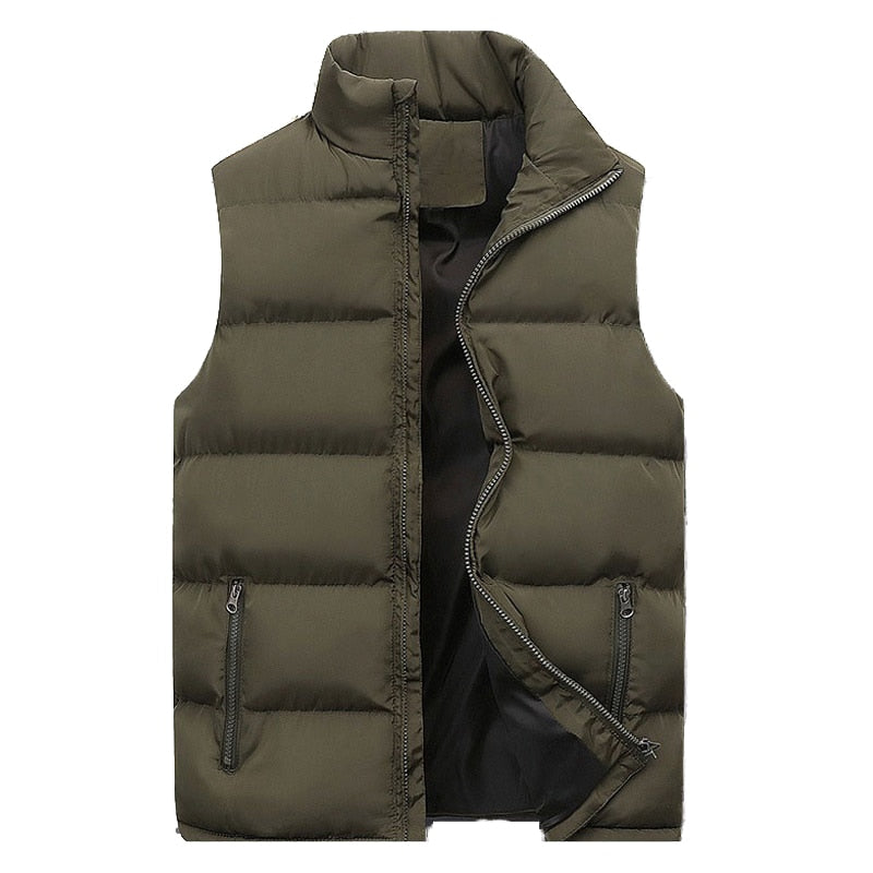 Figueral | Gewatteerde Heren Bodywarmer met Ritssluiting & Opstaande Kraag - Winddichte & Lichtgewicht Mouwloze Winterjas met Ritszakken