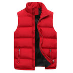 Figueral | Gewatteerde Heren Bodywarmer met Ritssluiting & Opstaande Kraag - Winddichte & Lichtgewicht Mouwloze Winterjas met Ritszakken