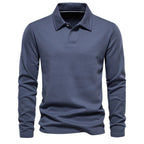 Nisyros | Heren Poloshirt Lange Mouwen met Klassieke Polokraag