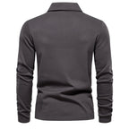 Nisyros | Heren Poloshirt Lange Mouwen met Klassieke Polokraag