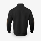 Zipari | Luxe Gebreide Heren Kabeltrui met Elleboogstukken - Warme Wintertrui met Ronde Hals & Patches