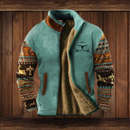 Hommes | Heren Warme Teddy Vest met Rits en Vintage Ontwerp