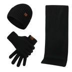Heren | 3-delige winteraccessoireset voor heren - gebreide muts, sjaal en touchscreen handschoenen 7