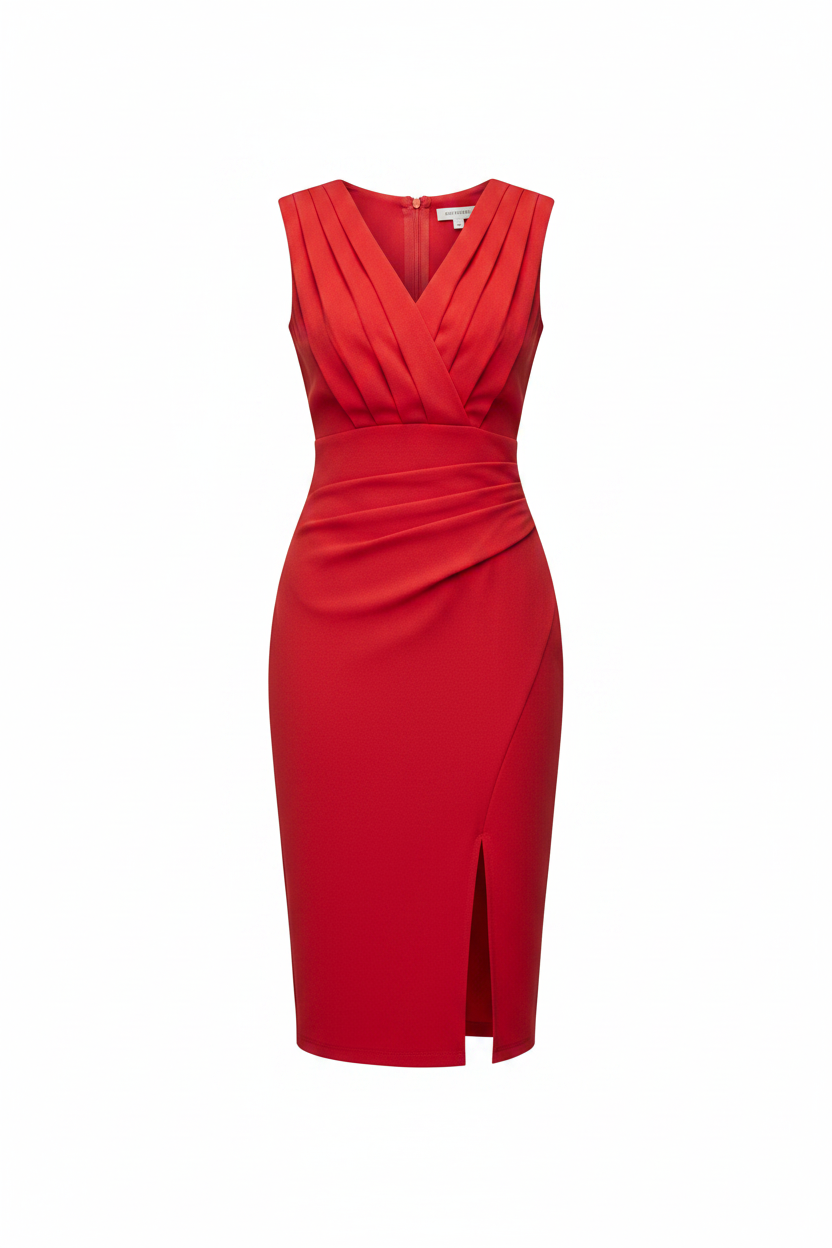 Ivy | Dames Jurk - V-hals met Zijsplit, Elegant