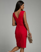 Ivy | Dames Jurk - V-hals met Zijsplit, Elegant