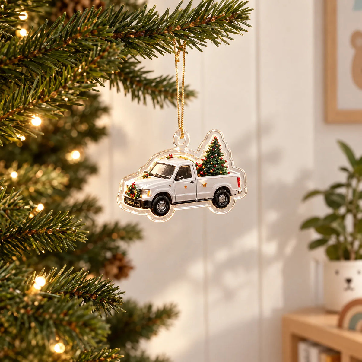 Bouwvoertuigen Adventskalender Kinderen – 24 Graafmachine & Betonmixer Hangers van Acryl, Aftelkalender zonder Snoep