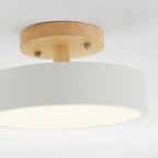 Moderne LED Plafondlamp – Plafonnière van Hout & Acryl voor Slaapkamer, Eetkamer & Woonkamer, 5 Kleuren – LunaLux