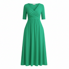 Luna | Dames Midi Jurk - Ademend Polyester, Flatterend Ontwerp