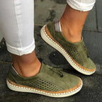 Luna | Sneakers voor Dames - Met Structuur, Casual Elegantie Groen