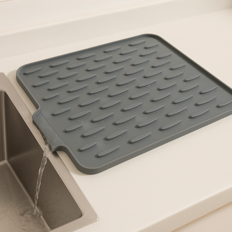Siliconen Afdruipmat voor de Keuken – Hittebestendige Droogmat, Antislip & Snel Droog, Multifunctioneel