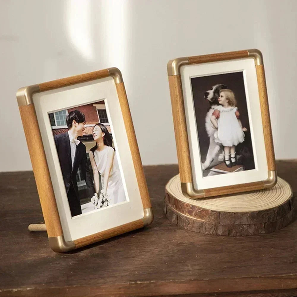 Massief Houten Fotolijst met Elegante Hoekdetails – Diverse Formaten voor Tafels en Planken