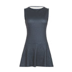 Mila | Dames Mini-jurk - Mouwloos, Stippenpatroon
