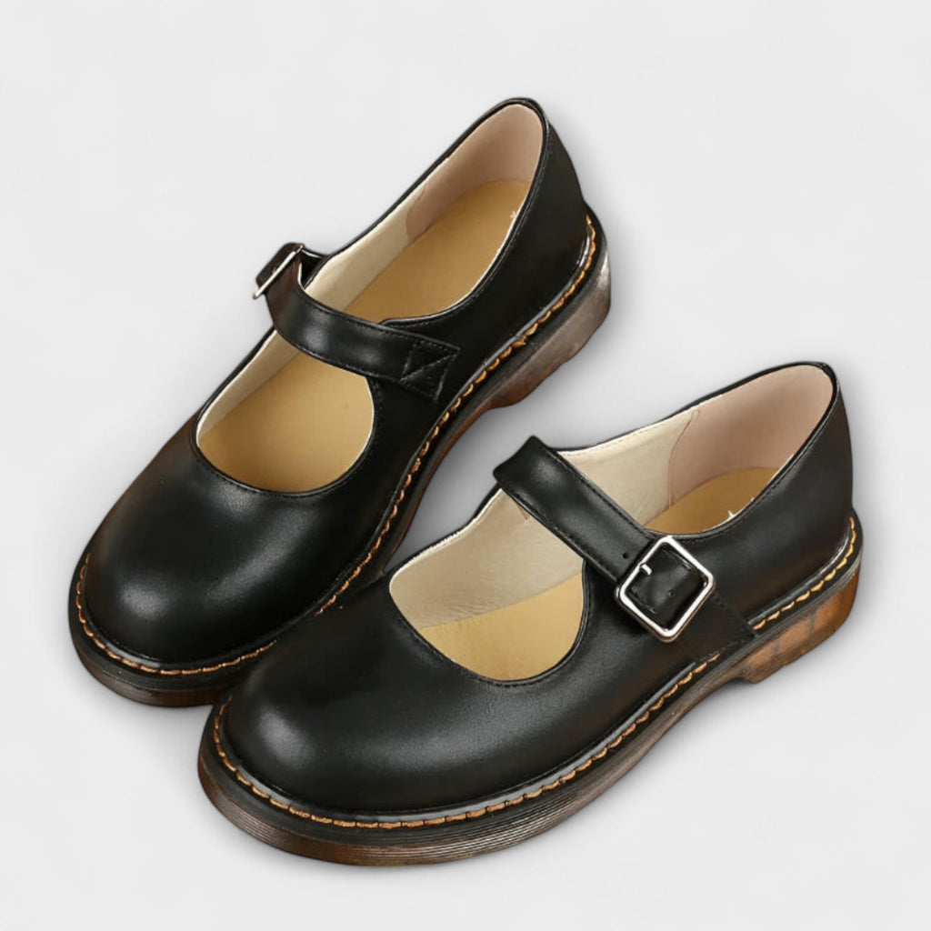 Mila | Dames Schoenen - Platte Zool met Gesp, Casual Elegantie