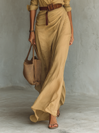 Mira | Dames Lange Jurk - Elegante Maxi Jurk met Lange Mouwen