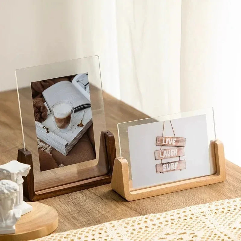 Moderne Beuken Fotolijst met Acryl Bescherming – Stijlvolle Fotolijsten