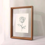 Moderne Fotolijsten van Hout en Glas in Diverse Maten - Stijlvolle Decoratie Walnoot