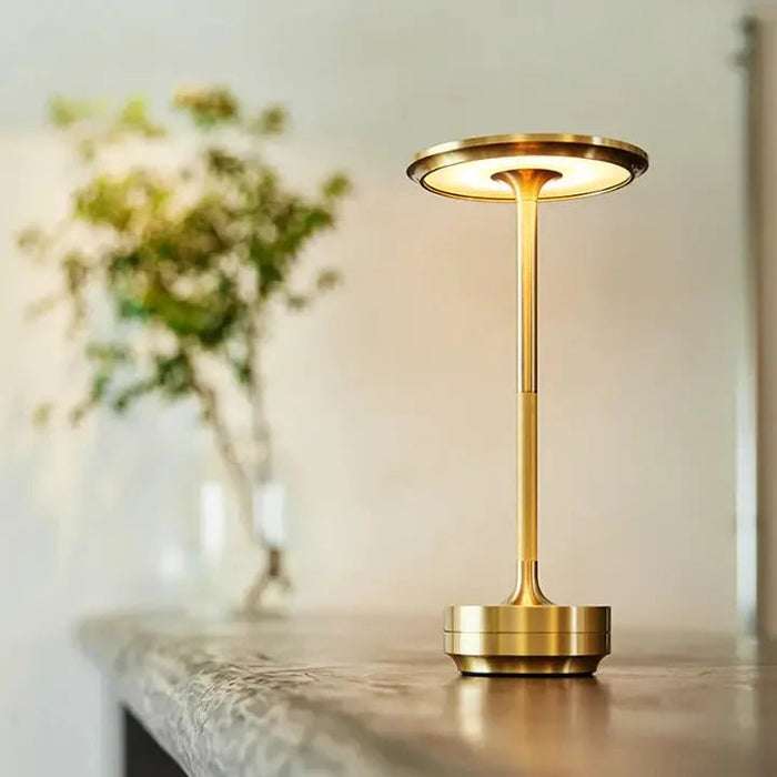 Moderne Oplaadbare Tafellamp met Drie Lichttemperaturen – Draadloze en Batterij Aangedreven Nachtkast Lampje voor Thuis en Kantoor
