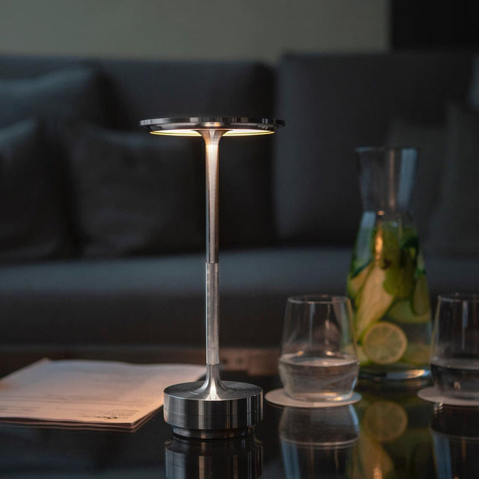 Moderne Oplaadbare Tafellamp met Drie Lichttemperaturen – Draadloze en Batterij Aangedreven Nachtkast Lampje voor Thuis en Kantoor