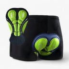 Motorbroek met 3D-gelvulling voor extra comfort. Groen