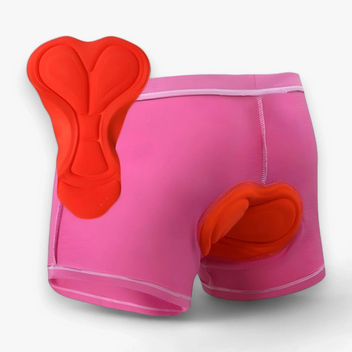 Motorbroek met 3D-gelvulling voor extra comfort. Roze
