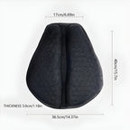 Motor Gel Zitkussen voor Lange Ritten - Bloemvormig Ergonomisch Zadel Kussen met Schokabsorptie, Antislip & Ademend 3D Mesh