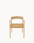 Natuurlijke Teakhouten Eetkamerstoel 55x55x71 cm – Comfortabele Stoel Voor Eetkamer Met Unieke Nerf 2