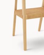 Natuurlijke Teakhouten Eetkamerstoel 55x55x71 cm – Comfortabele Stoel Voor Eetkamer Met Unieke Nerf 6