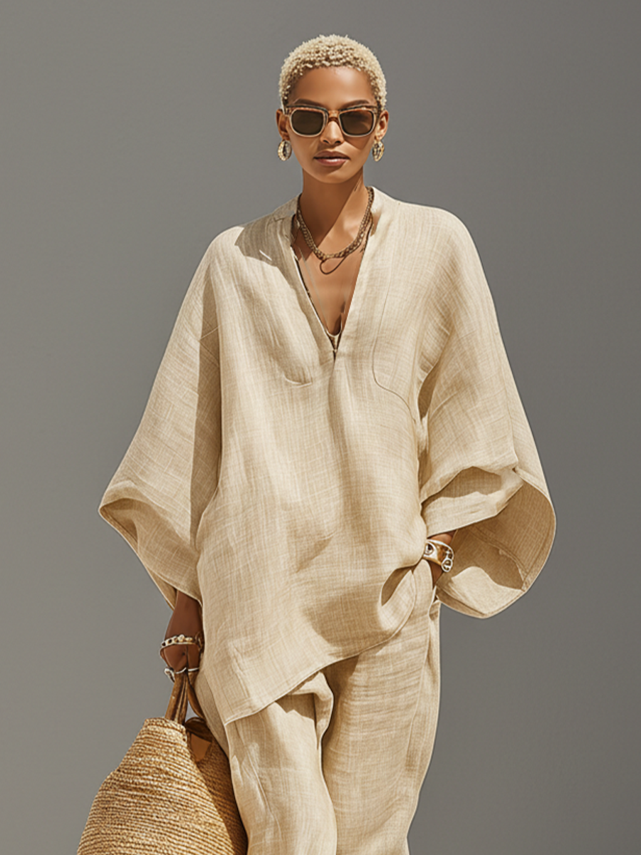 Nina | Dames Set - Asymmetrische Zoom, Losse Pasvorm, Casual Chic