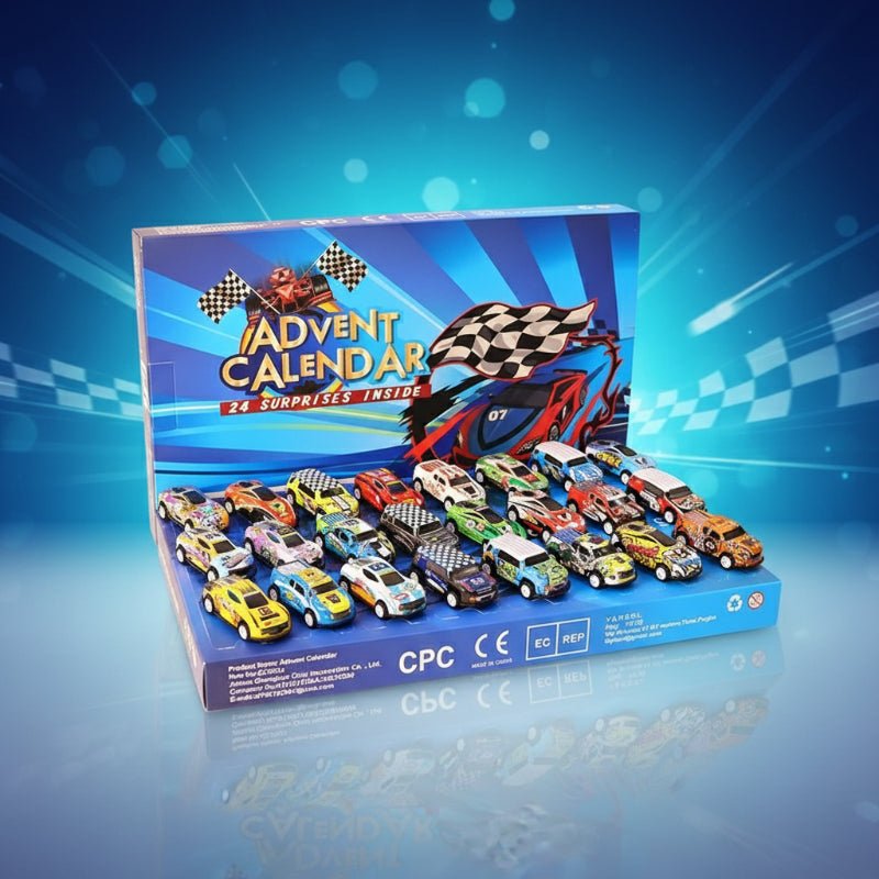 Raceauto Adventskalender voor Kinderen – 24 Mini Raceauto's & Trucks, Aftellen naar Kerst, 3+ Jaar Standaard