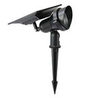 Solar Tuinspot LED RGB – Buitenlamp op Zonne-energie, IP65, Verstelbare Kop, Aluminium, met Grondpin of Basis RGB Met Grondpin