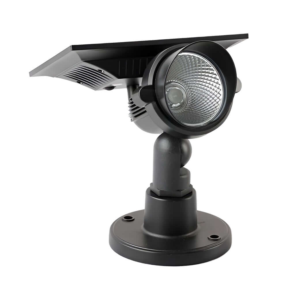 Solar Tuinspot LED RGB – Buitenlamp op Zonne-energie, IP65, Verstelbare Kop, Aluminium, met Grondpin of Basis RGB Met Basis
