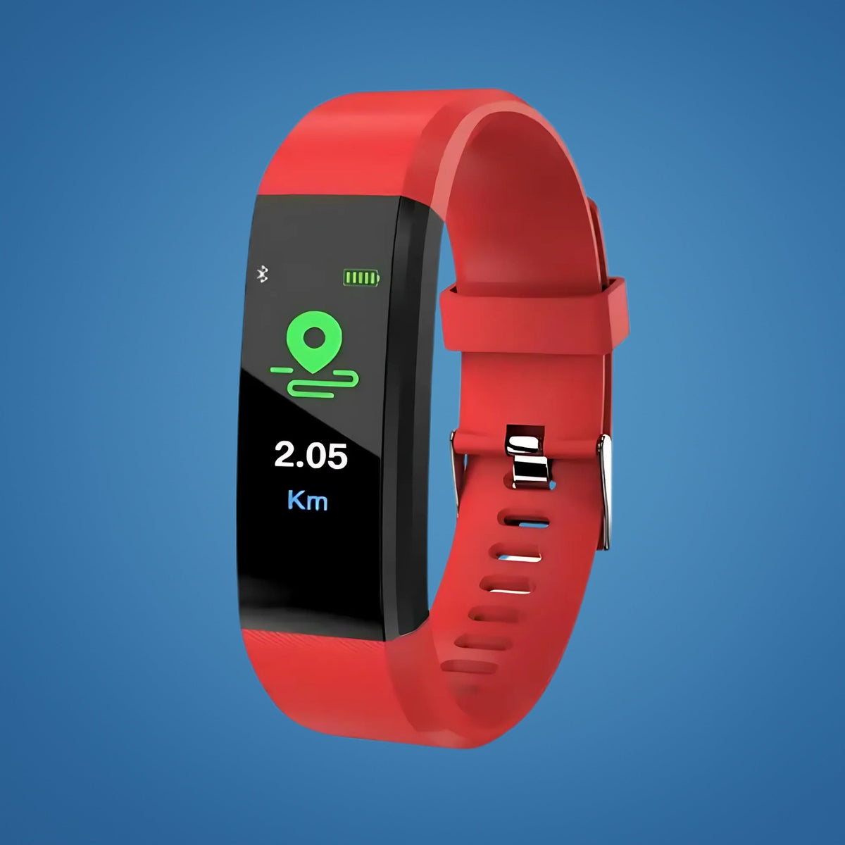 Veiligheidshorloge voor Senioren met Valdetectie GPS Tracker Gezondheidsmeter Hartslagmeting Noodknop Rood