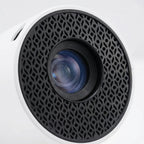 Draaibare Slimme Projector met Android 11 – Mini Beamer 180° Kantelbaar voor Muur & Plafond, Wi-Fi 6, Bluetooth 5.0, HDMI