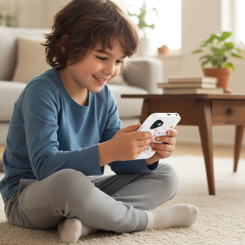 Kinder-Smartphonespeelgoed met Dubbele Camera - 1080P HD Video, MP3 Muziekspeler, Touchscreen & Spelletjes voor Jongens & Meisjes