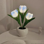 LumiTulip | Tulp Nachtlampje - DIY Bloemenlamp Sfeerlichtje LED 3 Blauw