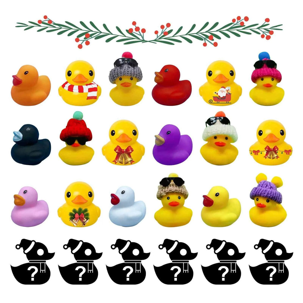 Badeendjes Adventskalender – 24 Kerst Badeendjes, Adventskalender voor Kinderen & Badspeelgoed – Splashmas Surprise