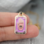 Tarotkaarten Ketting – Tarot Hanger Ketting van Roestvrij Staal, Zon, Maan, Ster & Wereld, Elk met Eigen Betekenis – Amore