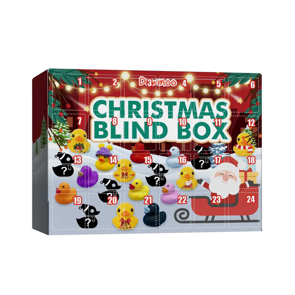 Badeendjes Adventskalender – 24 Kerst Badeendjes, Adventskalender voor Kinderen & Badspeelgoed – Splashmas Surprise