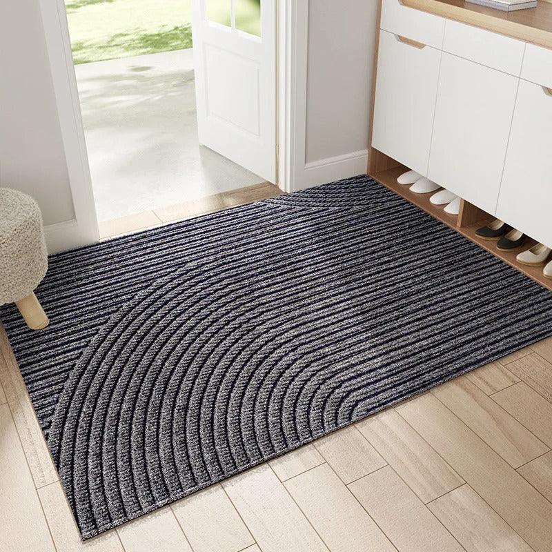 Scandinavische Deurmat met Antislipbasis en Zandvanger – Duurzaam en Stijlvol Grijs 75x45 cm voor Binnen en Buiten Grijs