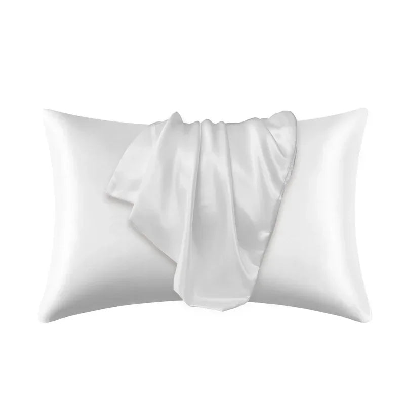 100% Mulberry Zijde Kussensloop – Zacht voor Haar & Huid Wit 50 x 75 cm
