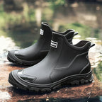 Enkellaarzen voor Dames met Profielzool - Comfortabele Instap Chelsea Boots met Gesloten Neus, Grove Zool & Elastische Inzet Zwart