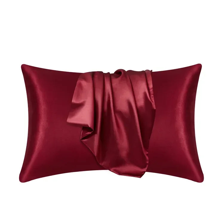 100% Mulberry Zijde Kussensloop – Zacht voor Haar & Huid Rood 50 x 75 cm