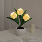 LumiTulip | Tulp Nachtlampje - DIY Bloemenlamp Sfeerlichtje LED 3 Geel