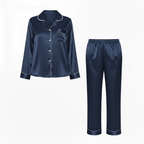 Zariyah | Pyjamaset Dames - Satijn Marineblauw