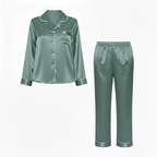 Zariyah | Pyjamaset Dames - Satijn Lichtgroen