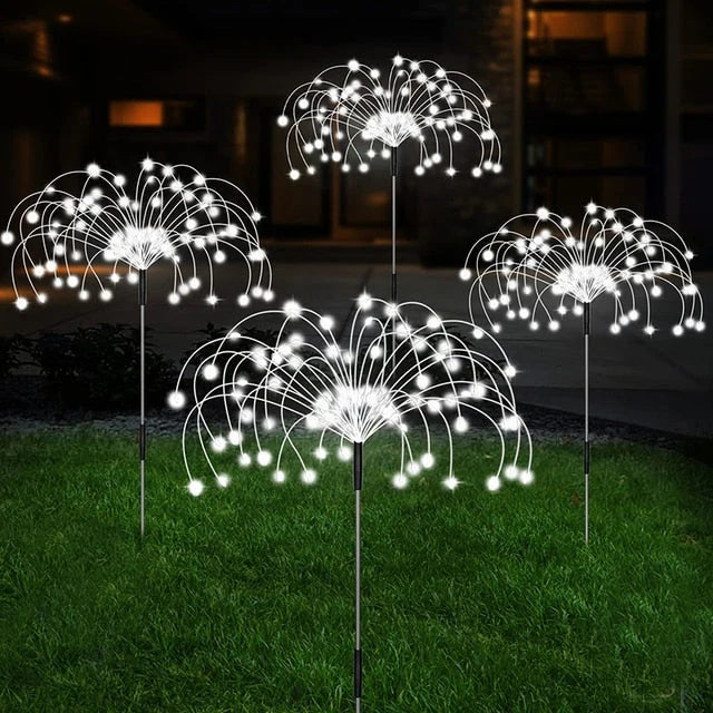 Sfeerverlichting op zonne-energie met LED-lampen voor tuinpaden en buitendecoratie. 7