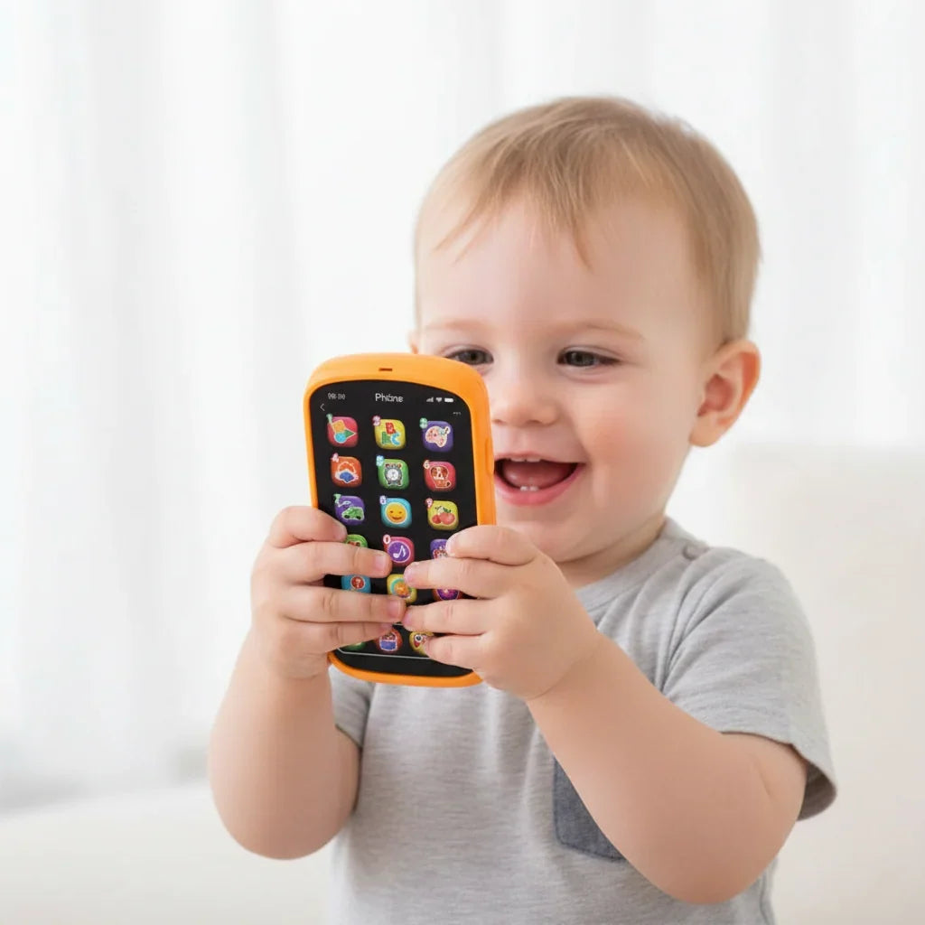 peelgoedtelefoon met Touchscreen voor Kinderen & Peuters - Educatieve Interactieve Smartphone met Lichtjes, Liedjes & Muziek