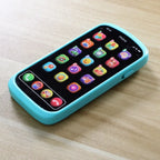 peelgoedtelefoon met Touchscreen voor Kinderen & Peuters - Educatieve Interactieve Smartphone met Lichtjes, Liedjes & Muziek Blauw