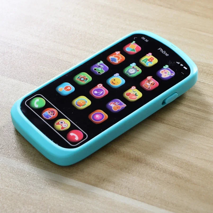 peelgoedtelefoon met Touchscreen voor Kinderen & Peuters - Educatieve Interactieve Smartphone met Lichtjes, Liedjes & Muziek Blauw